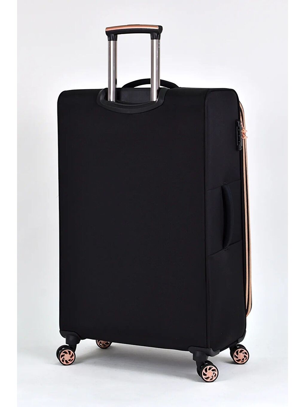 Siyah Kumaş Ekstra Hafif Büyük, Orta, Kabin 3'lü Valiz Seti-1
