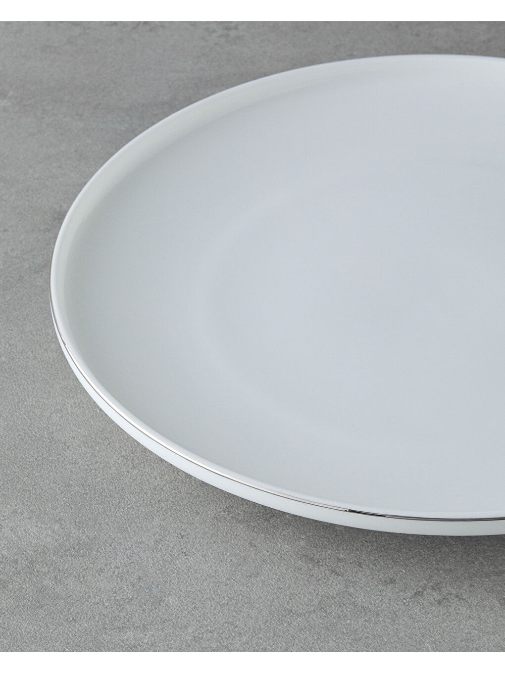 Gri Milano Bone Porselen Yemek Takımı 54 Parça 12 Kişilik Silver-4