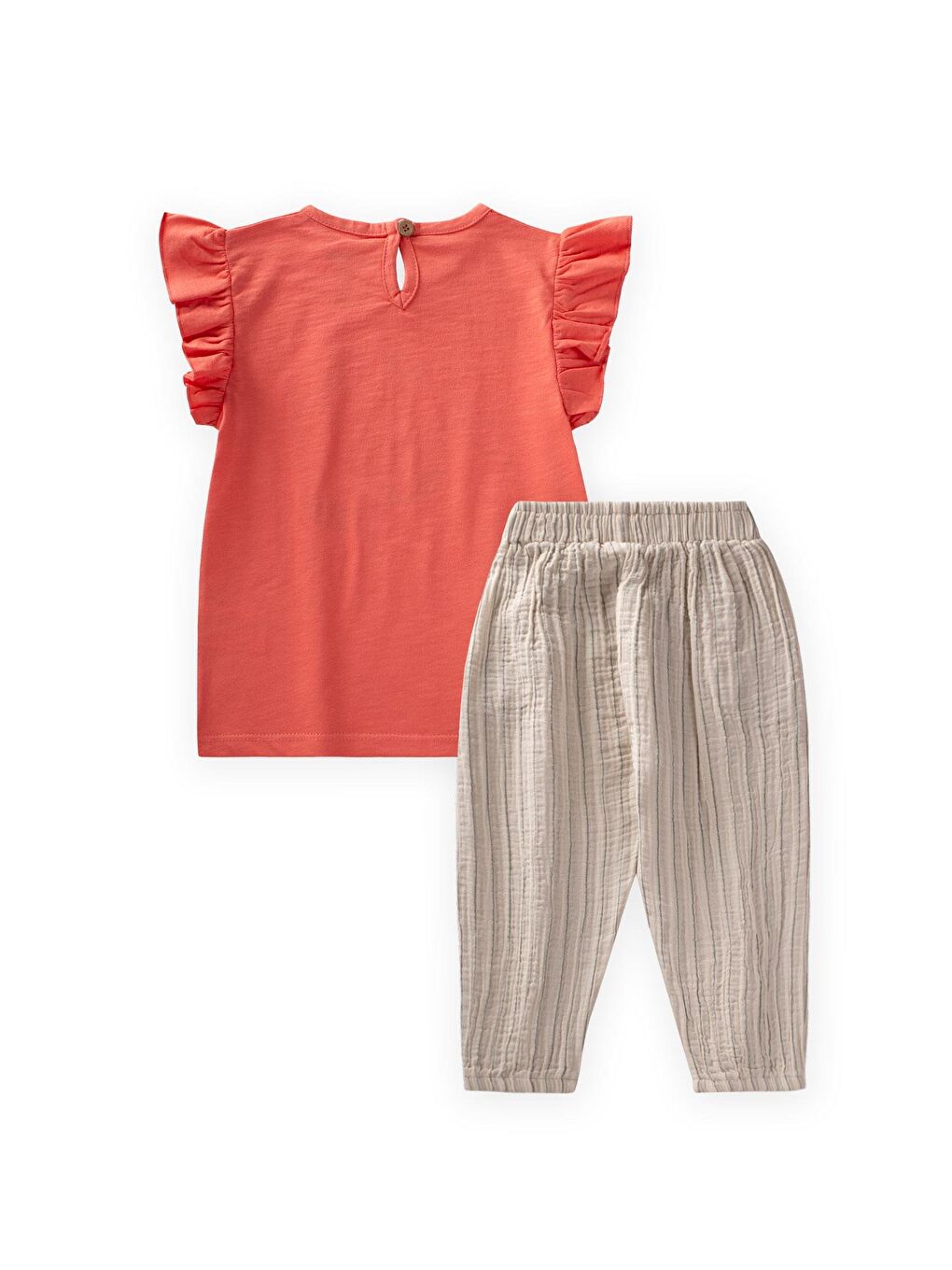 Mercan Kız Çocuk Baskılı Takım-1