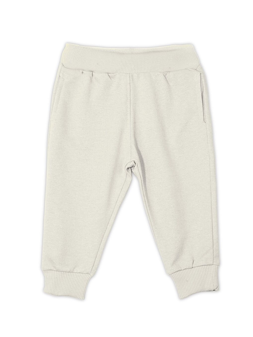 Ekru İki İplik Eşofman Altı