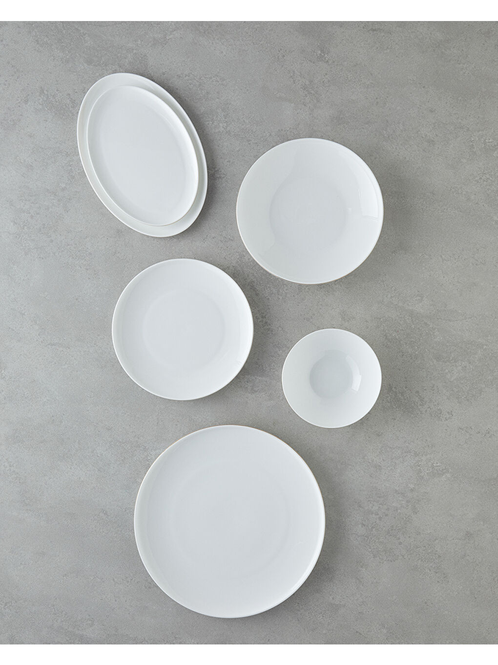 Sarı Milano Bone Porselen Yemek Takımı 27 Parça 6 Kişilik Gold-2