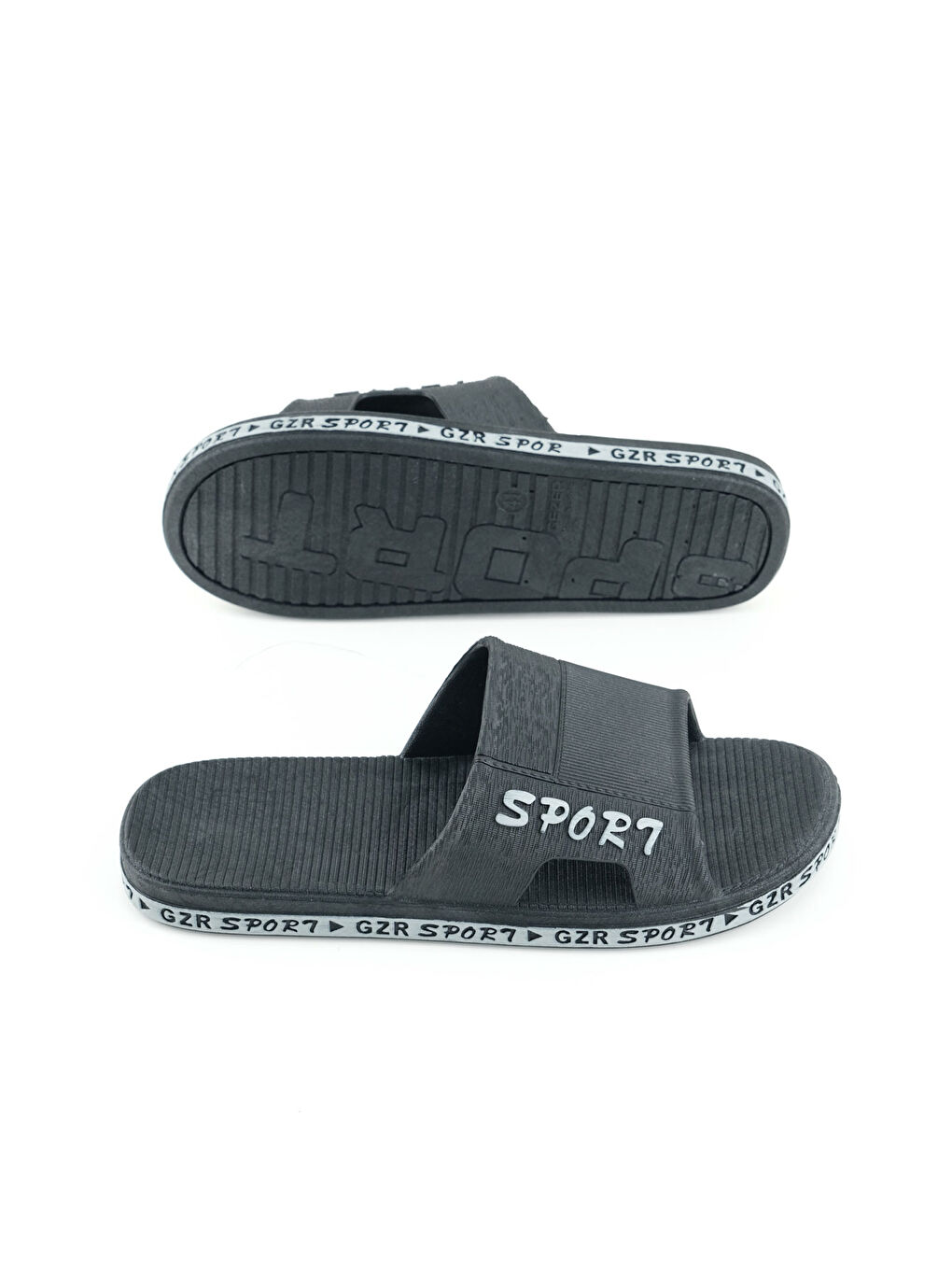 Siyah Yazlık Kaydırmaz Taban Erkek Terlik-4