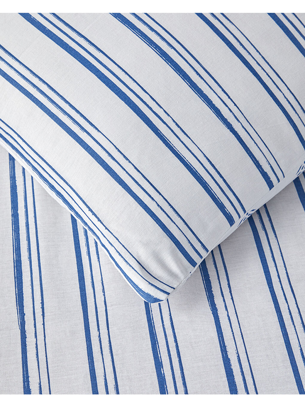 Soft Curves Pamuklu Çift Kişilik Nevresim Seti 200x220 cm Mavi-3