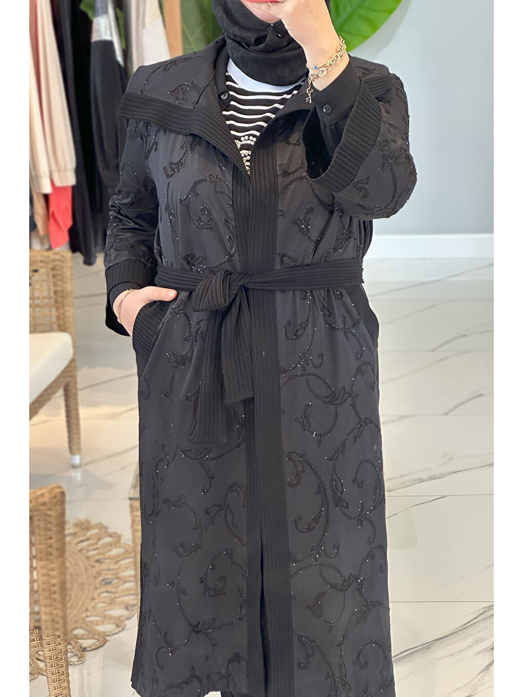 Kap Ceket 6041 Siyah-1