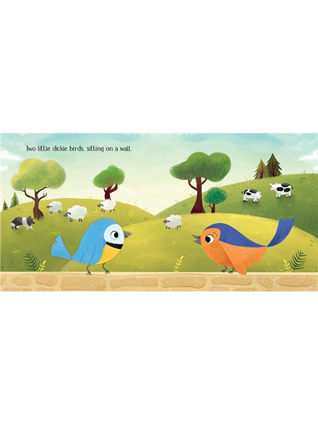 Usborne Two Little Dickie Birds Sitting on a Wall - 3