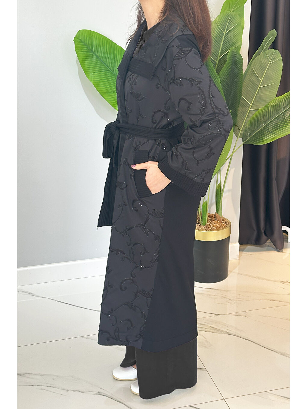 Kap Ceket 6041 Siyah-3