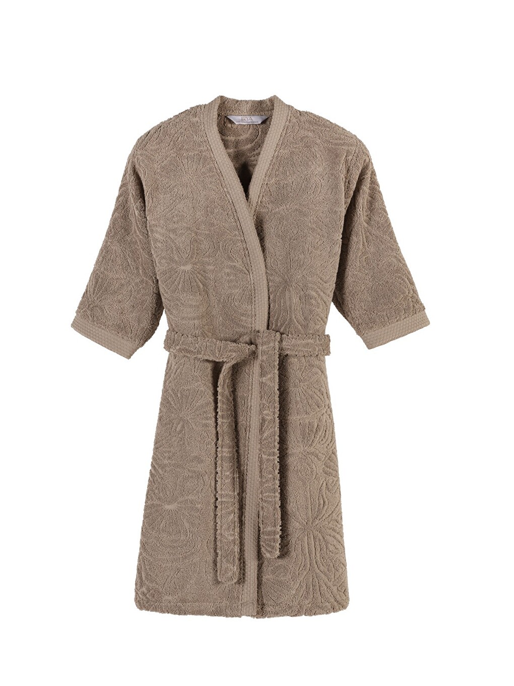 Kahverengi Liana %100 Pamuk Kadın Bornoz L/xl Earth Brown-1