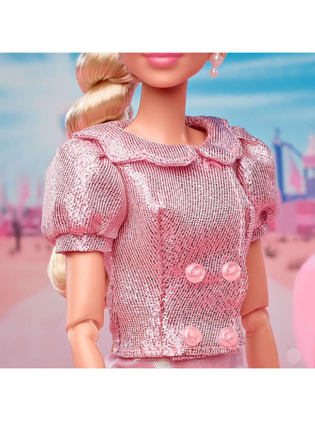 Barbie Film Serisi Pembe Bereli Barbie Bebek JBJ53-2