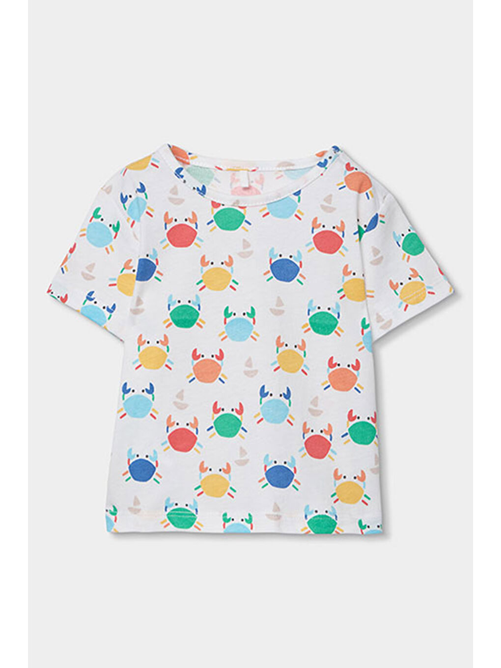 Yengeç Desenli Denim Salopet Set 6-24 Ay Mavi-2