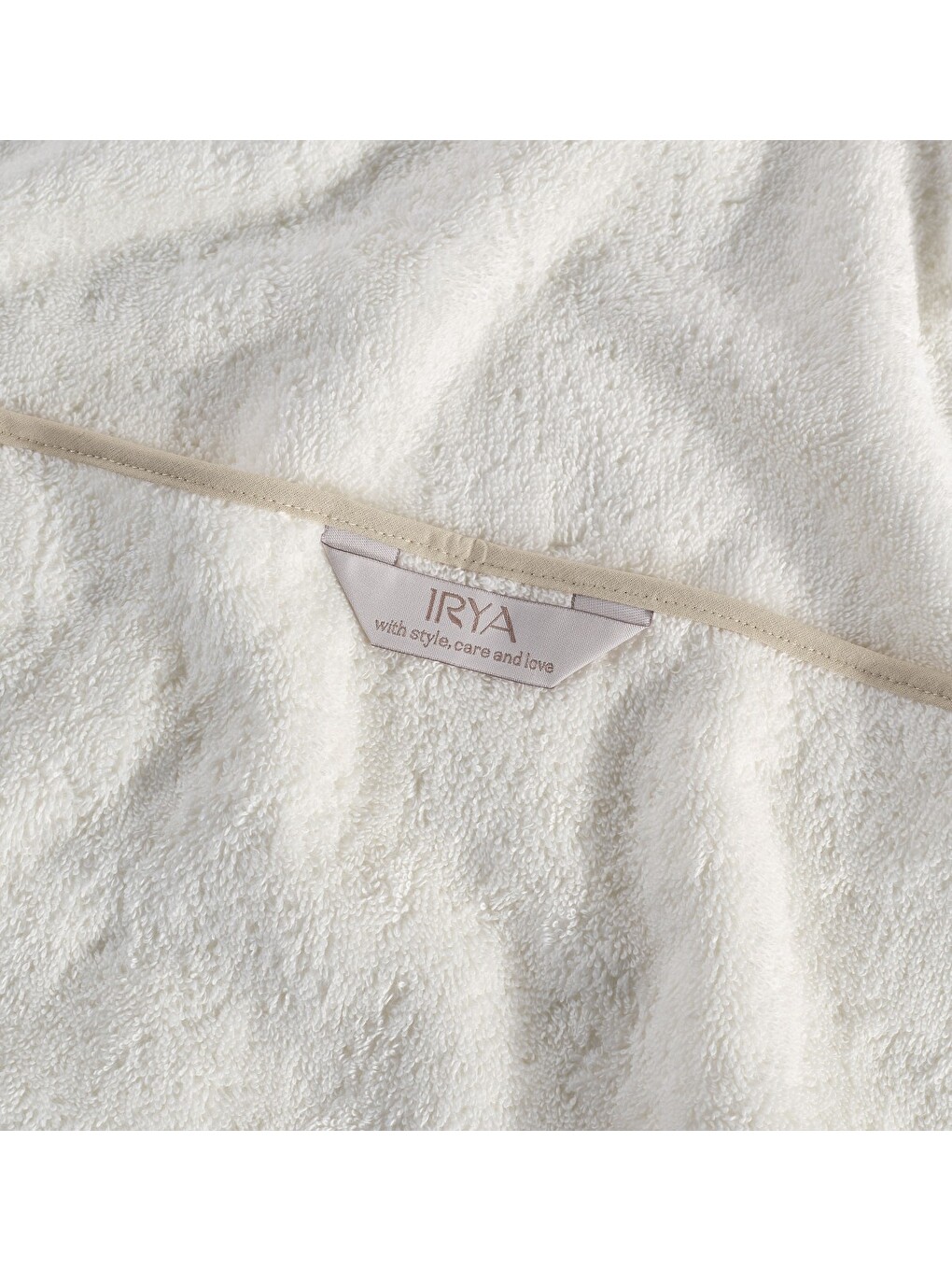 Ekru Scallop %100 Pamuk Havlu 4/50x90 Cm Ecru+desert Sand-2