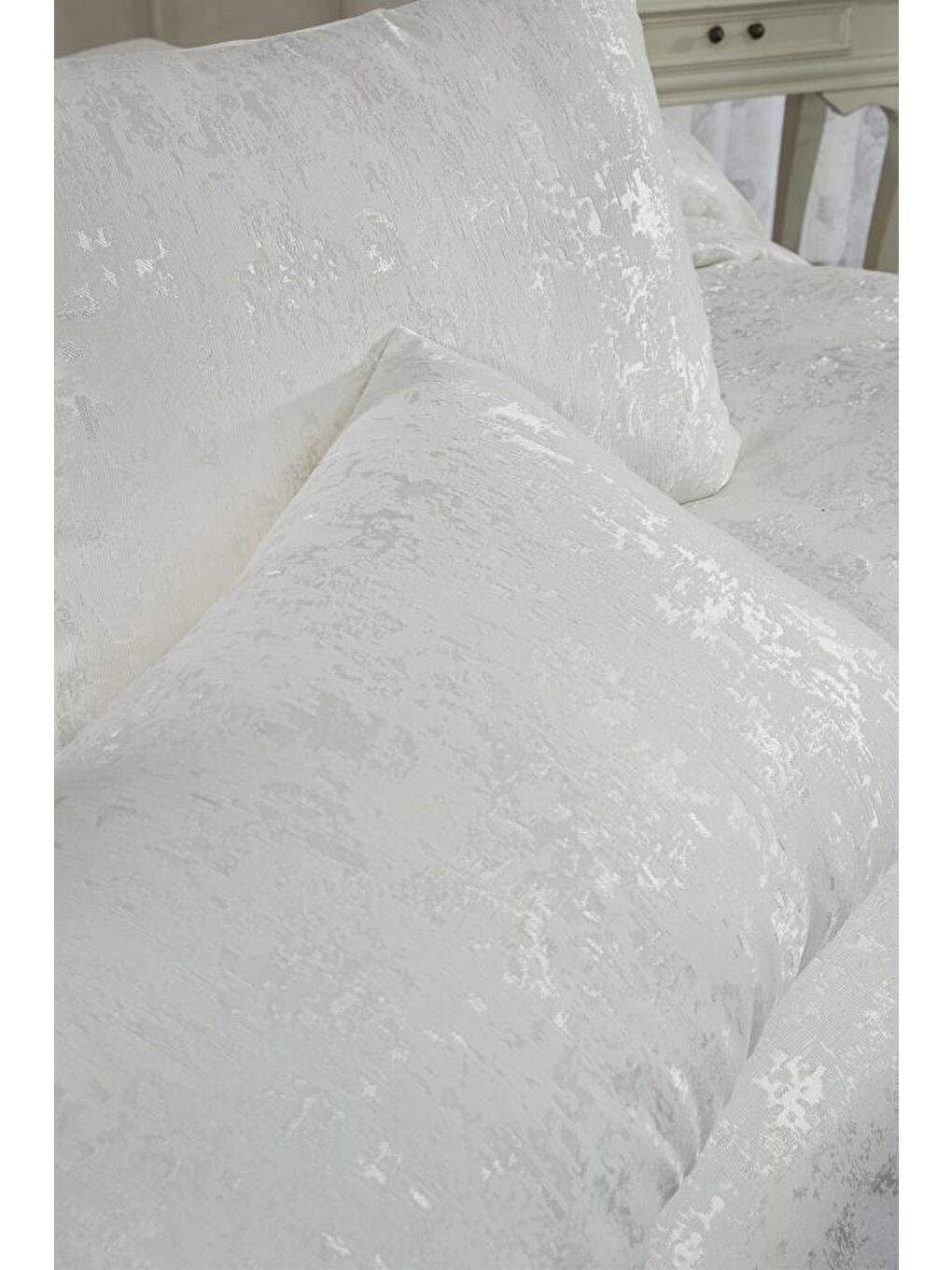 Ekru Slayka Tek Kişilik Yatak Örtüsü Krem-4