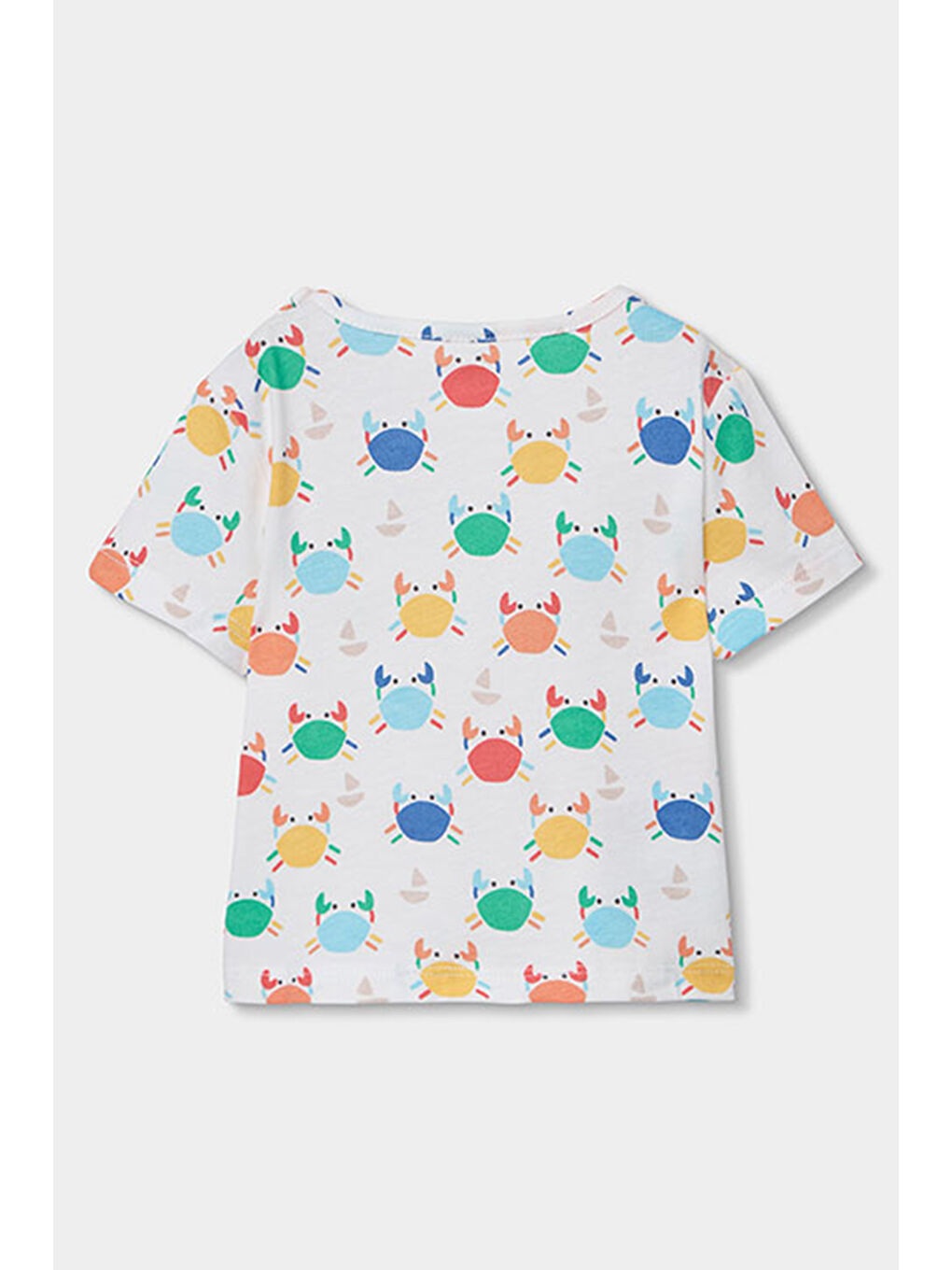 Yengeç Desenli Denim Salopet Set 6-24 Ay Mavi-4