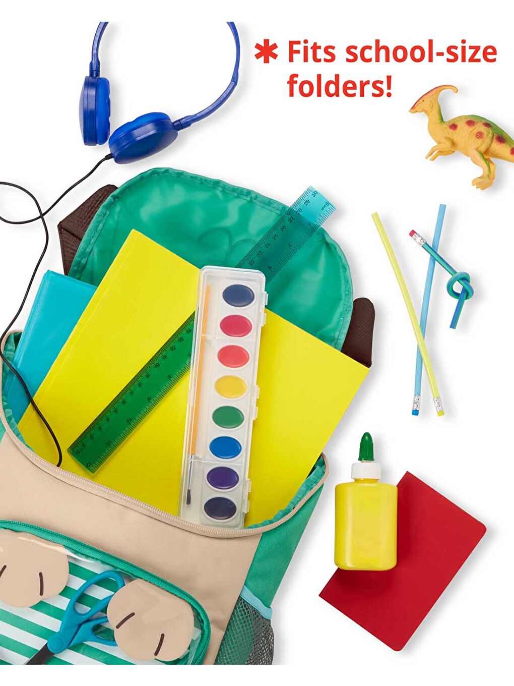 Karışık Çocuk Büyük Boy Sırt Çantası Pug-3