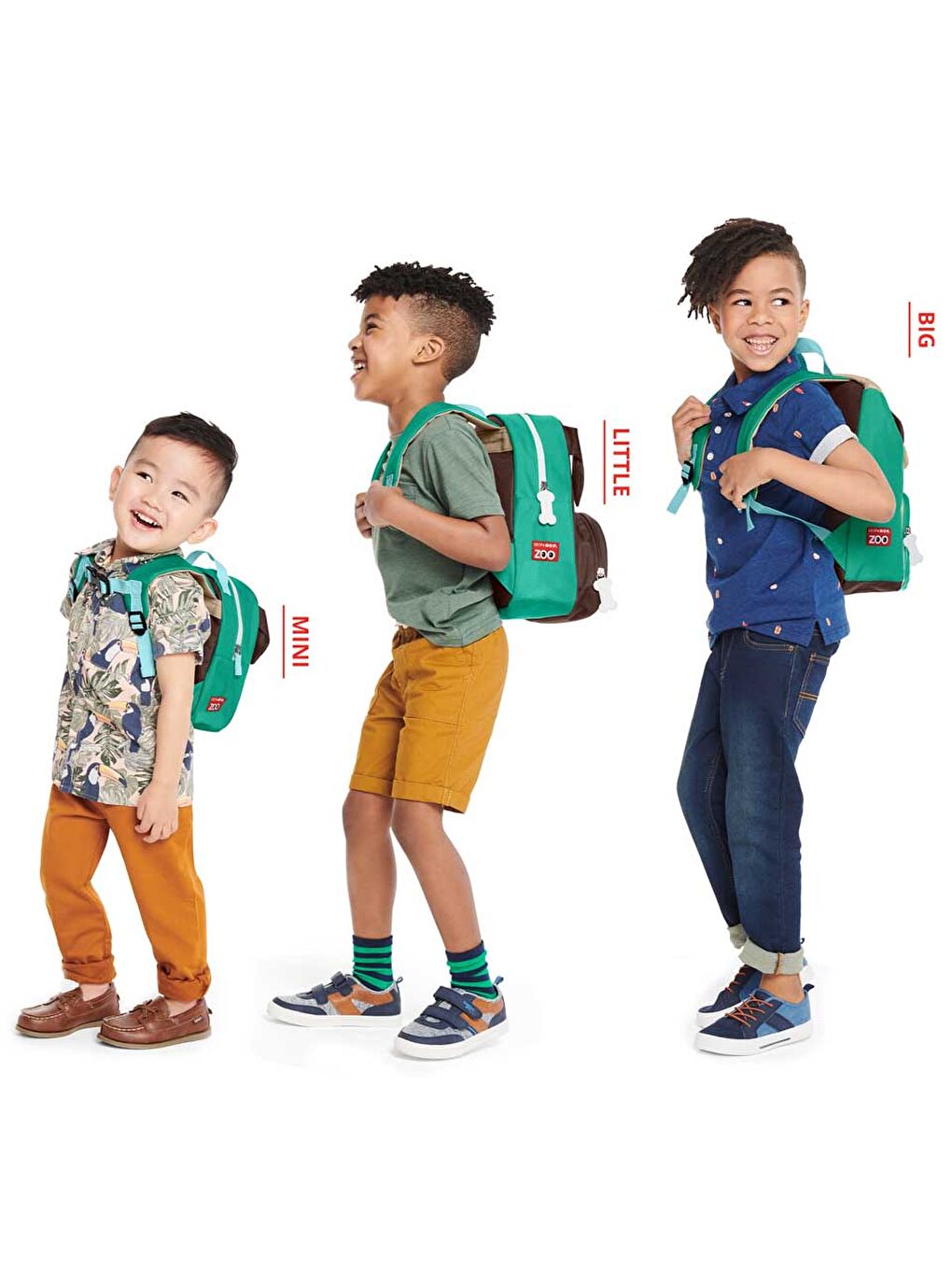 Karışık Çocuk Büyük Boy Sırt Çantası Pug-4