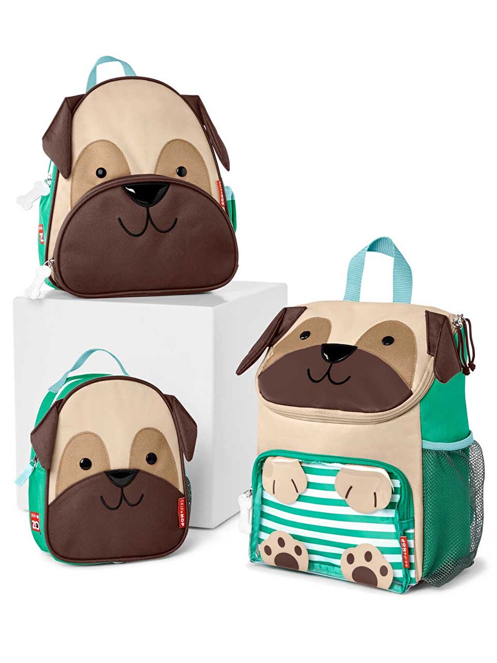 Karışık Çocuk Büyük Boy Sırt Çantası Pug-5