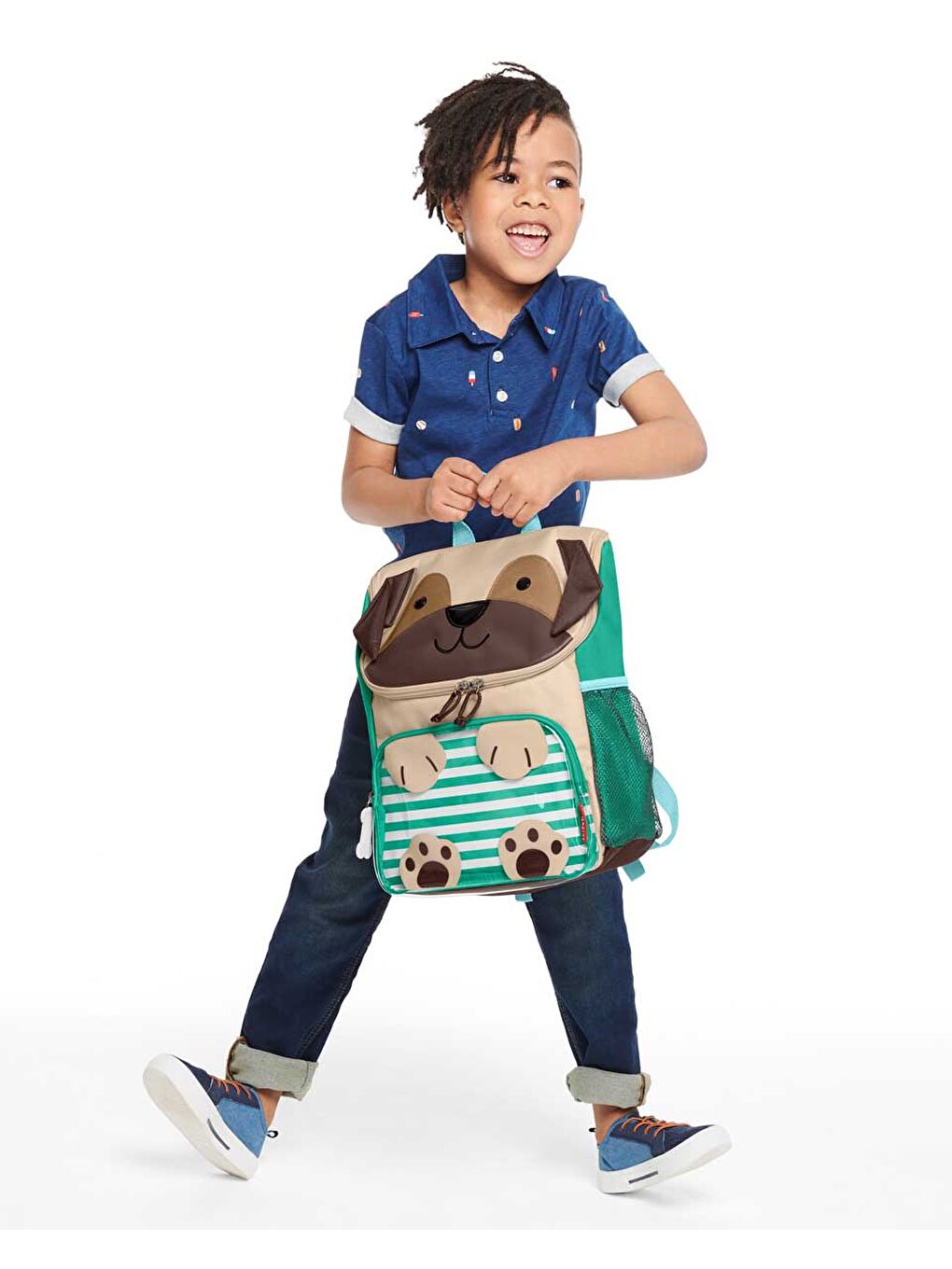 Karışık Çocuk Büyük Boy Sırt Çantası Pug-7