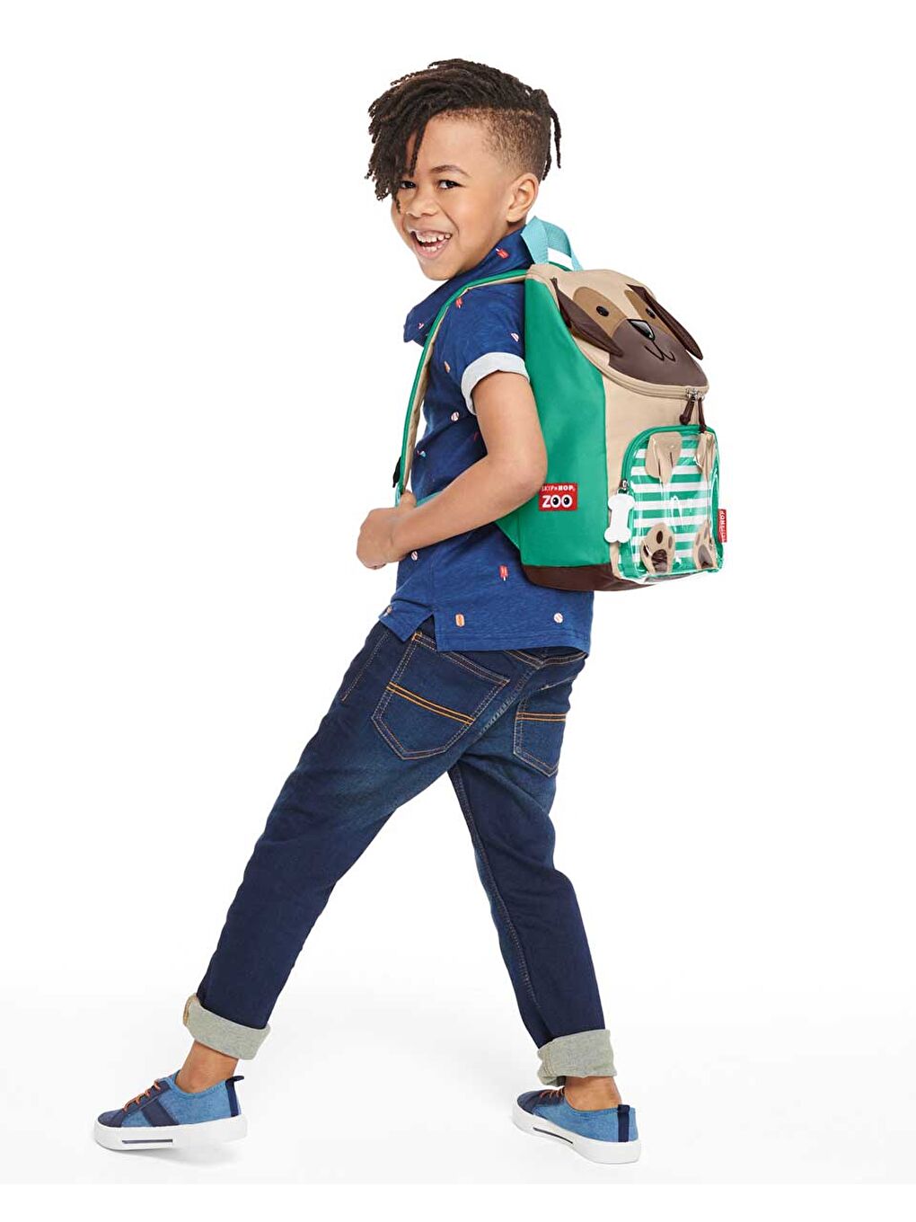 Karışık Çocuk Büyük Boy Sırt Çantası Pug-9