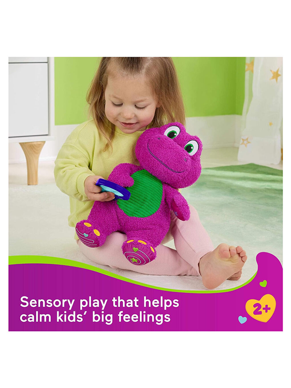 Fisher-Price Kalp Yapan Barney Pelüş Oyuncağı HYG89-3
