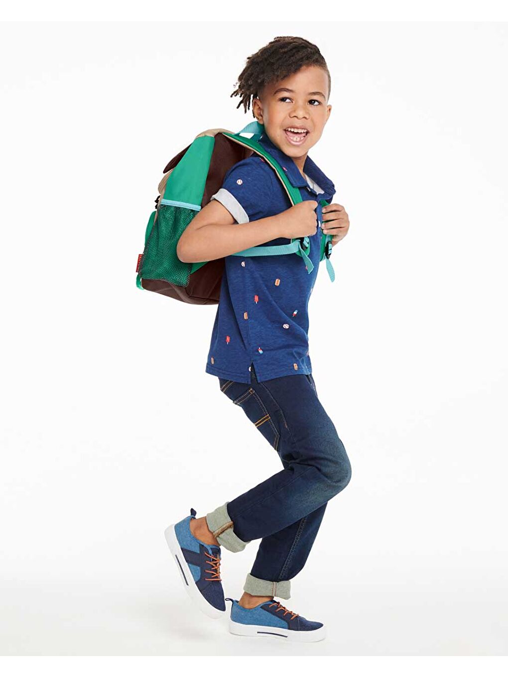 Karışık Çocuk Büyük Boy Sırt Çantası Pug-11