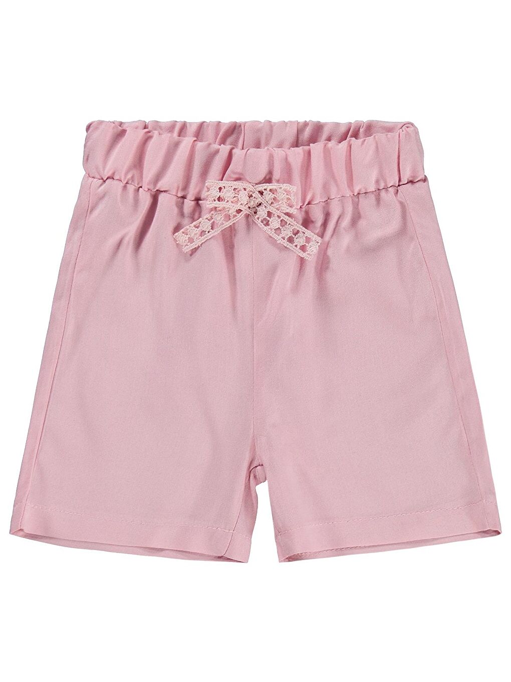 Baby Bel Fiyonklu Düz 6-18 Ay Şort - Pembe