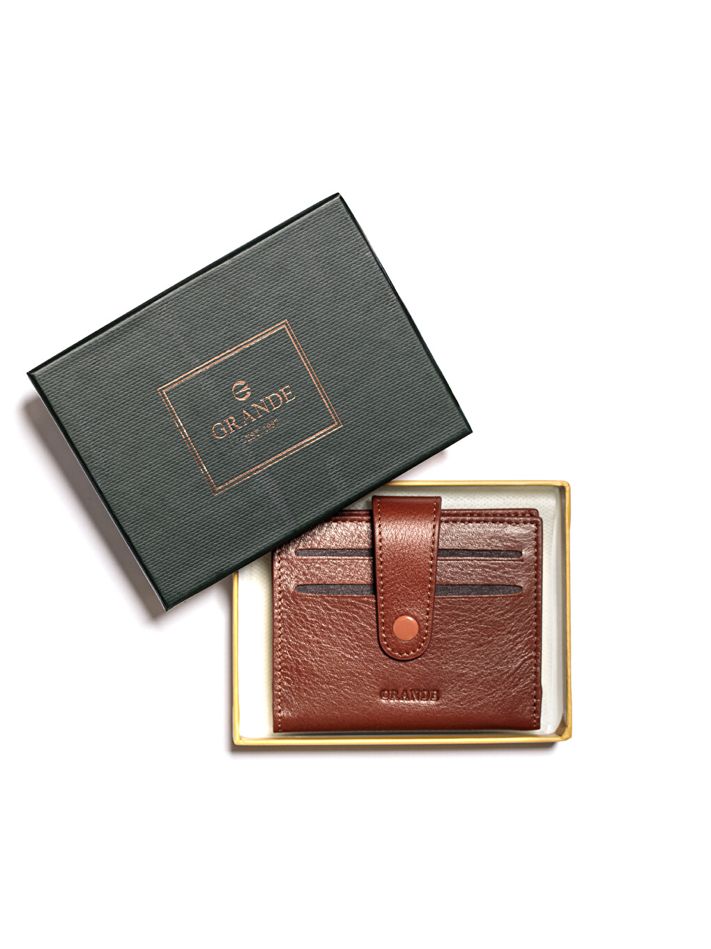 Kahverengi Unisex Cüzdan & Kartlık 710 Deri Cüzdan Kartlık-6