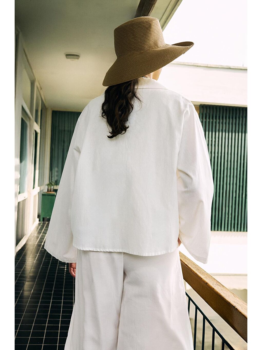 İsabel Yakalı Bağlamalı Gömlek Ekru-3