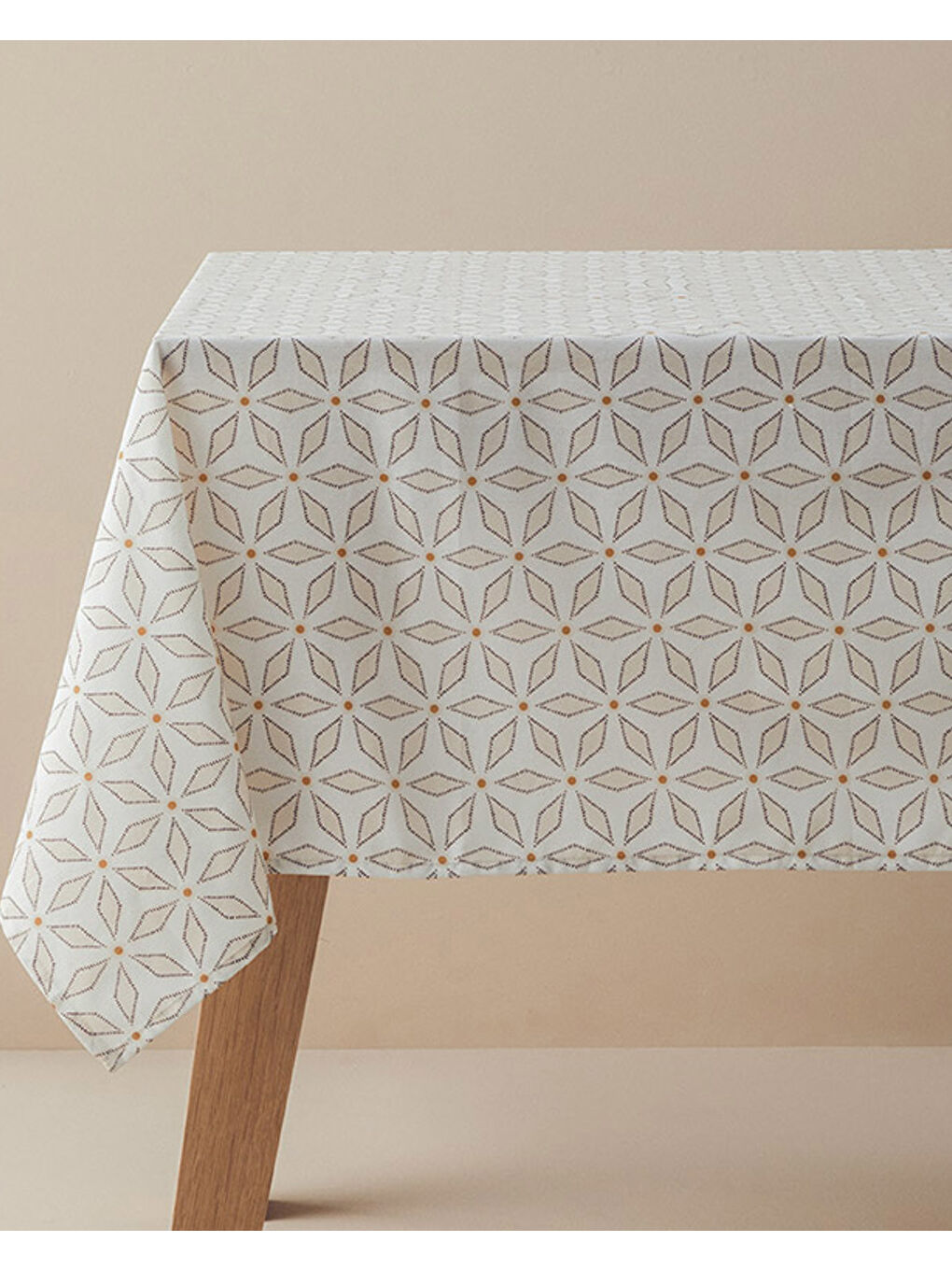 Modern Sense Pamuk Masa Örtüsü 150x220 cm Beyaz