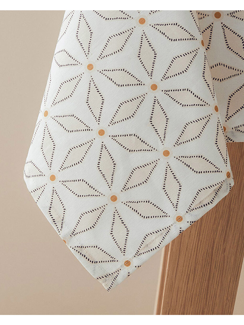 Modern Sense Pamuk Masa Örtüsü 150x220 cm Beyaz-1