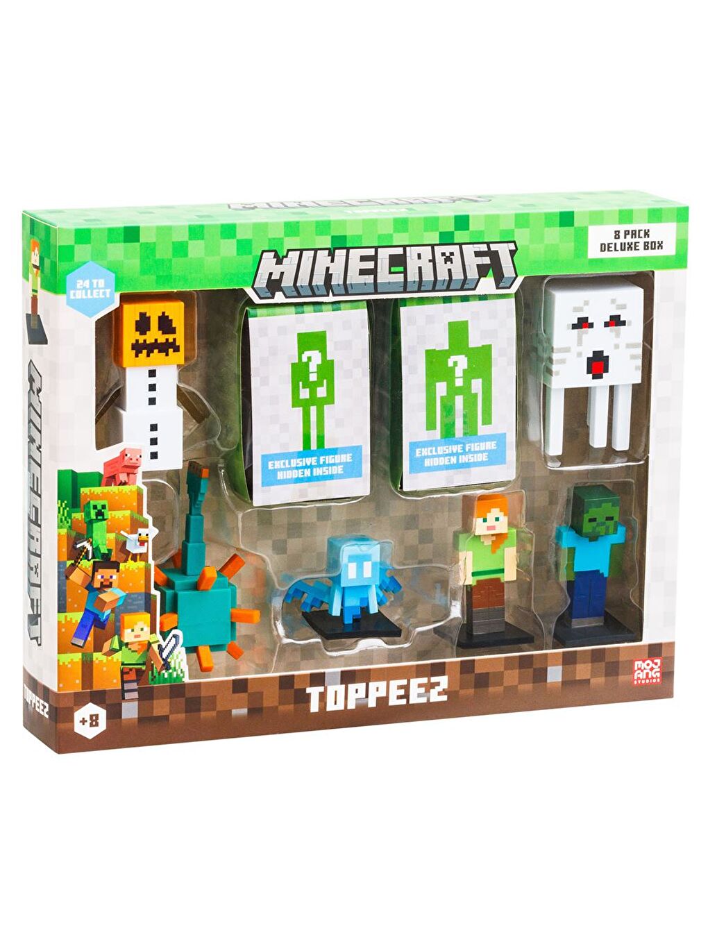 Minecraft 3D Figür Toppeez 8'li Delüks Set MC2070 Model 4-1
