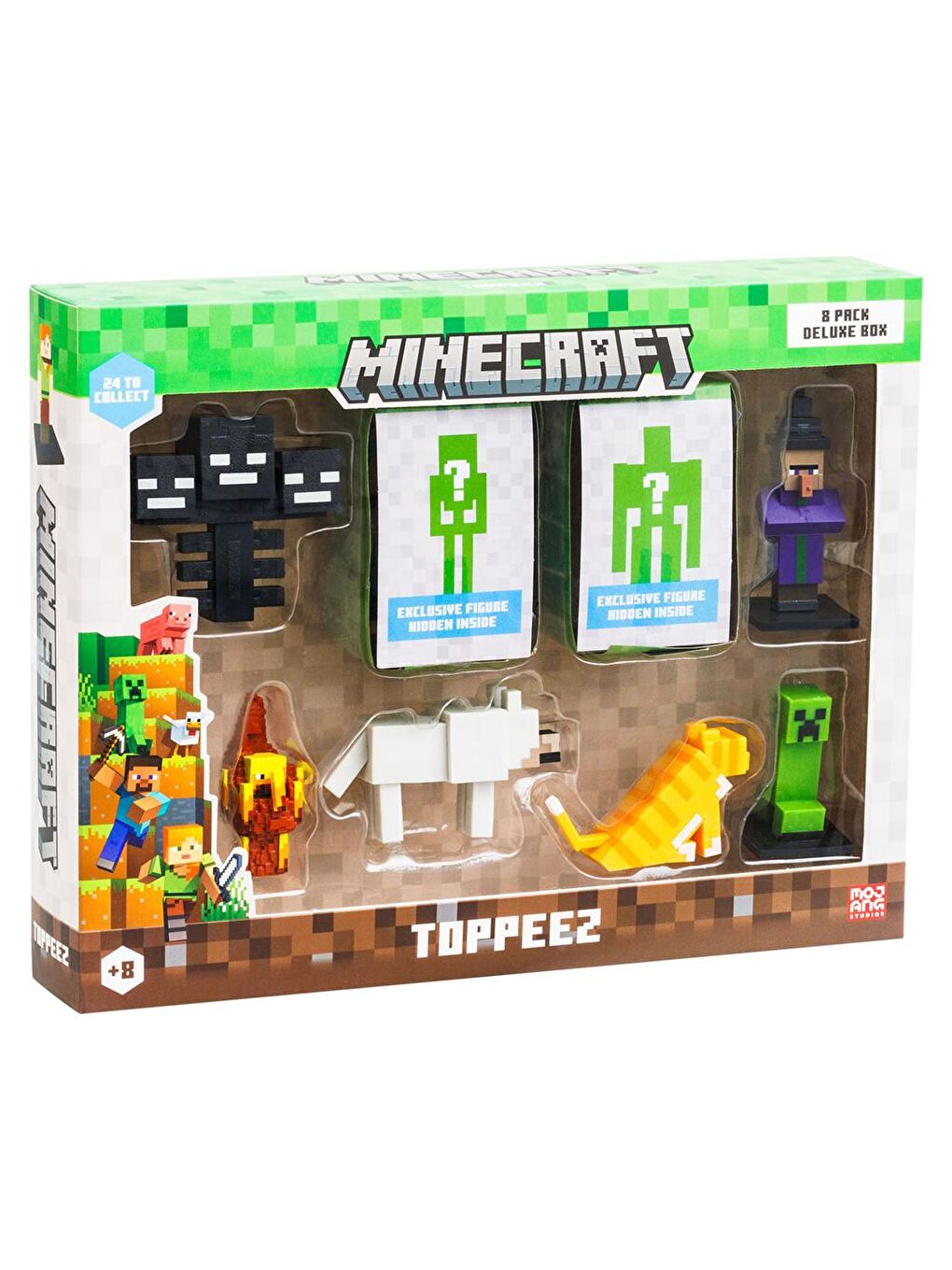Minecraft 3D Figür Toppeez 8'li Delüks Set MC2070 Model 3-1