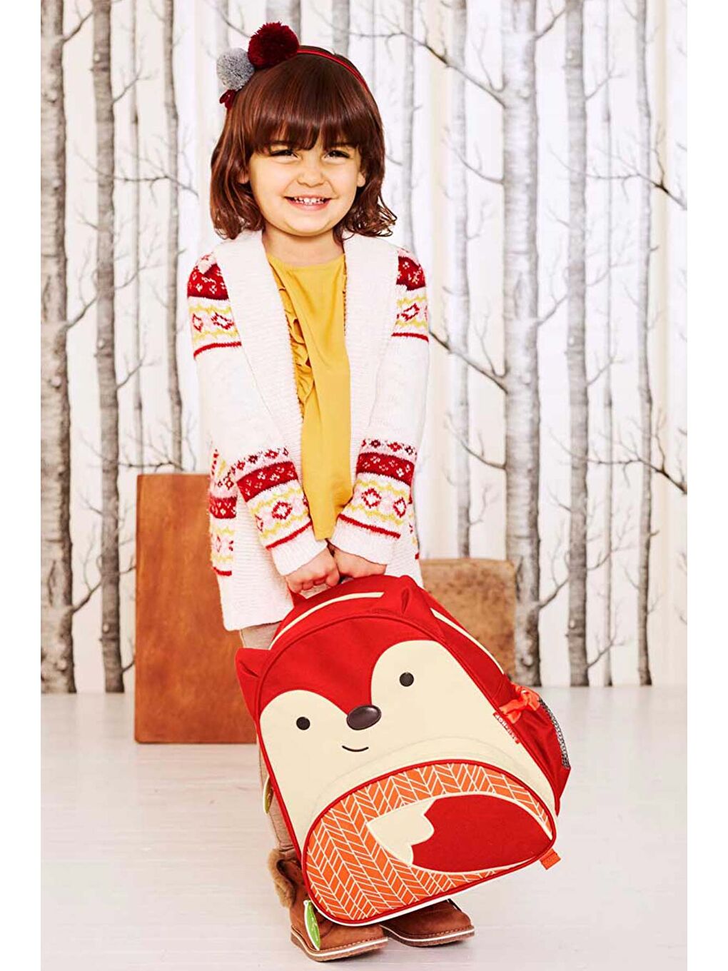 Çocuk Sırt Çantası Tilki Kırmızı-3