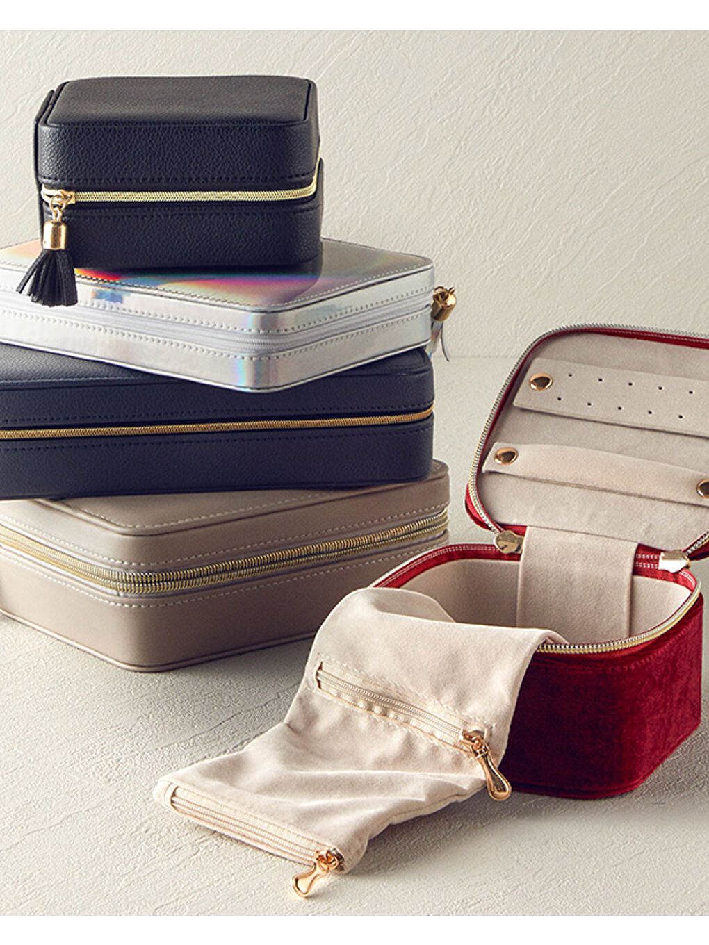 Vintage Takı Kutusu Bej-3