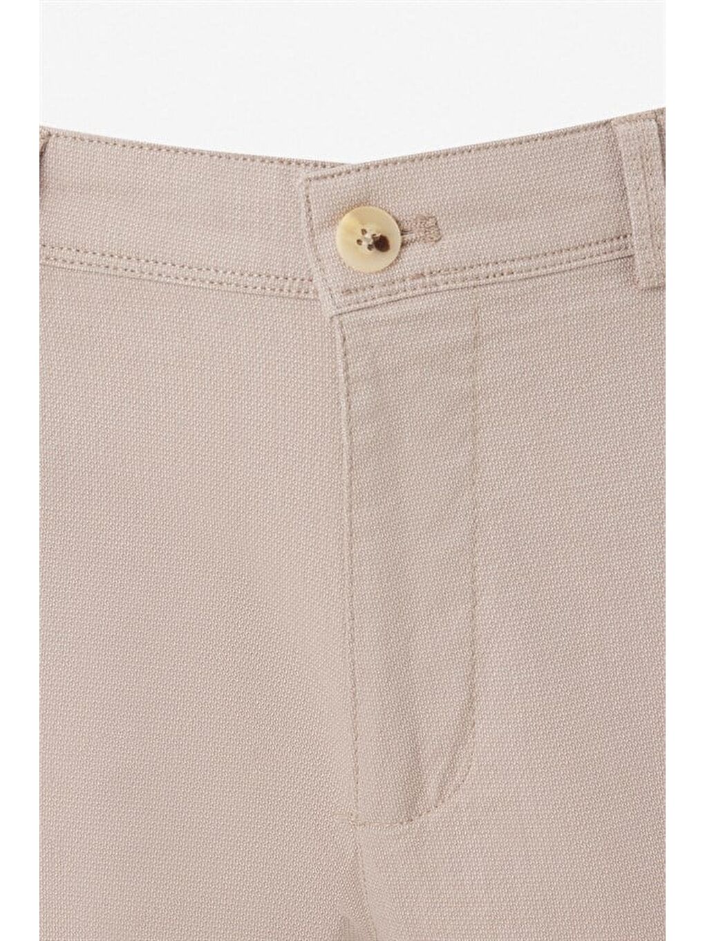 Bej Regular Casual Pantolon-1