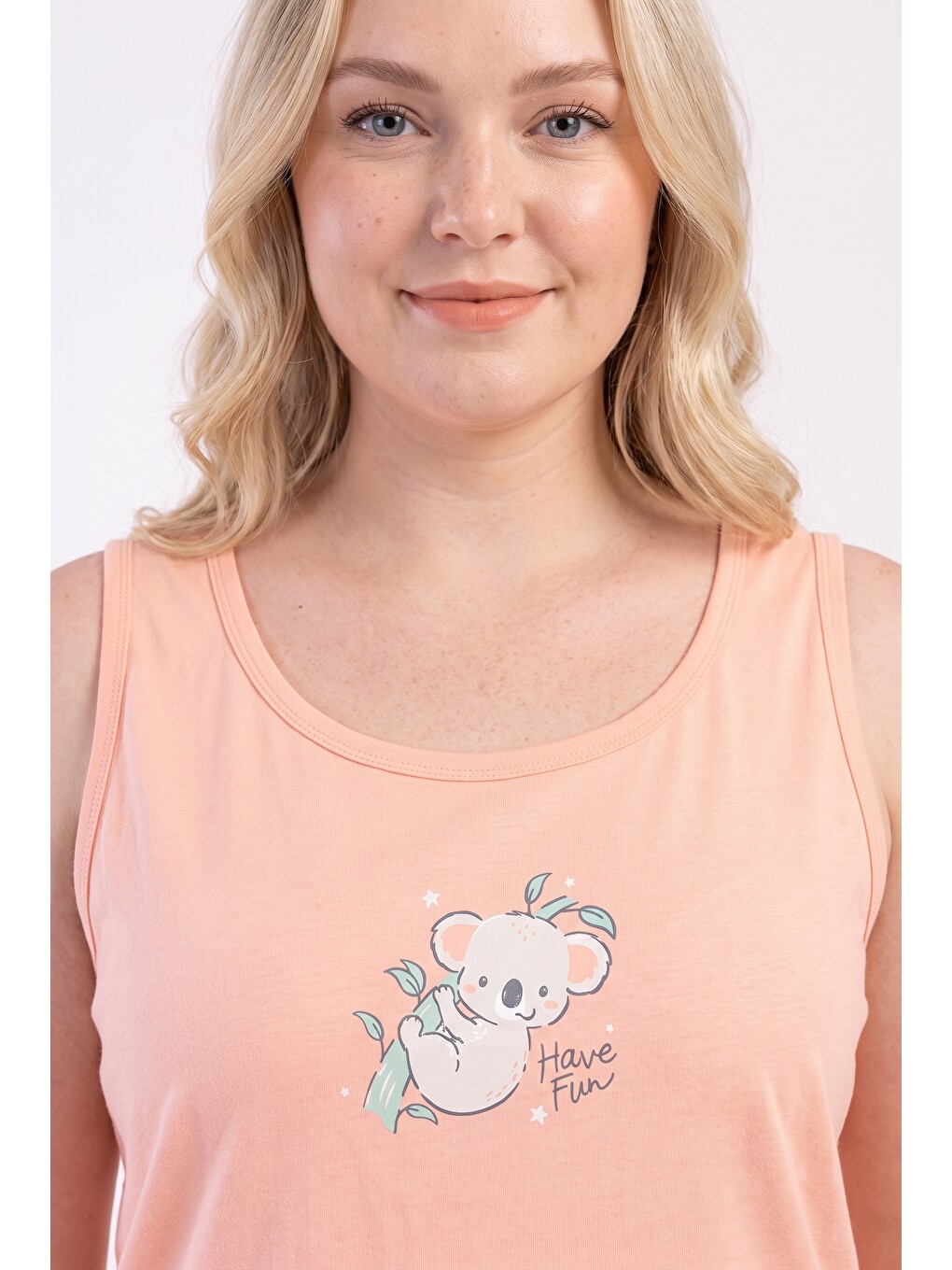 Pembe Şortlu Kadın Pijama Takımı-1