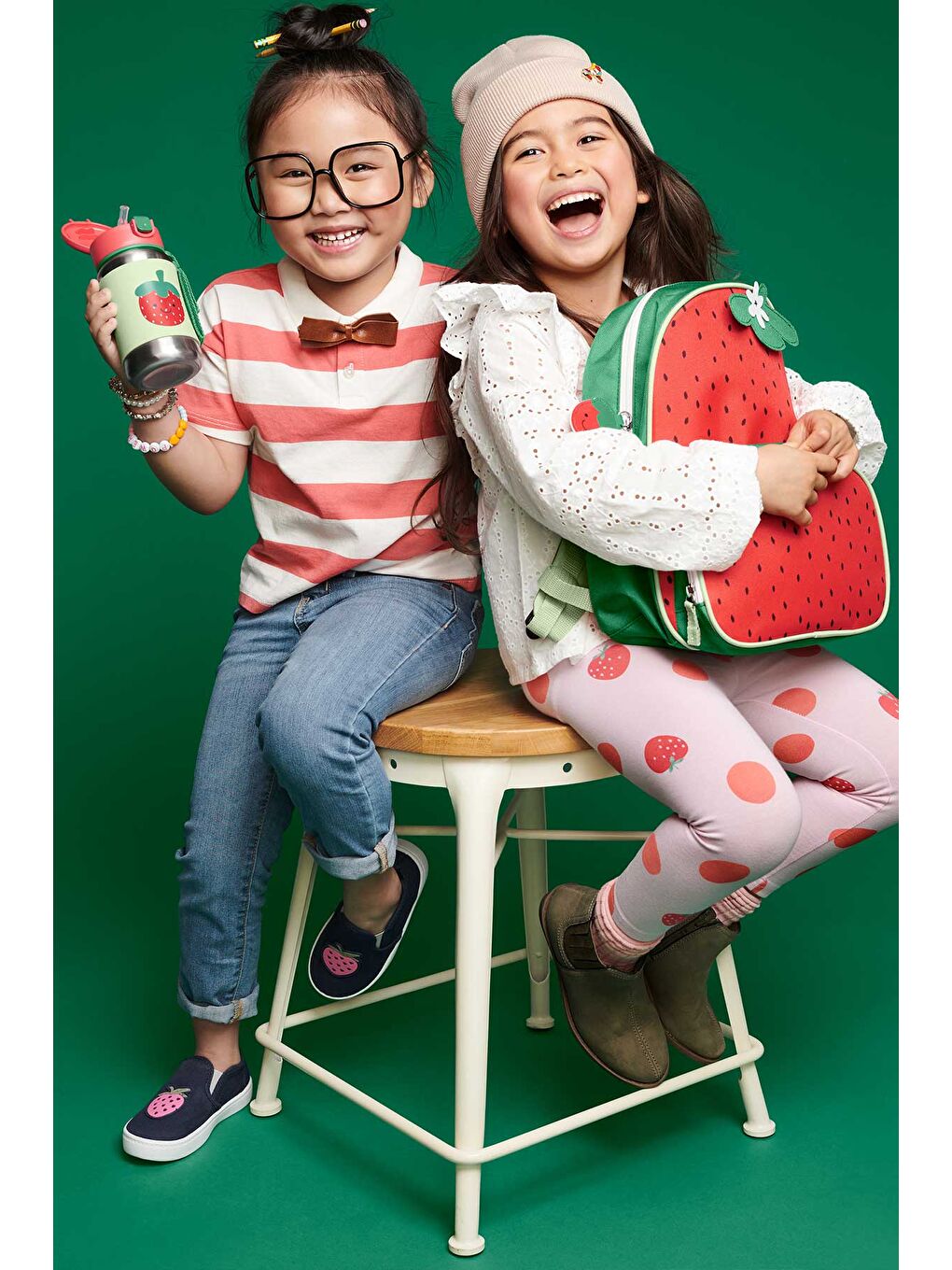 Karışık Çocuk Sırt Çantası Çilek-8