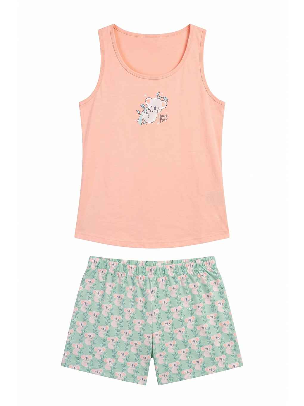 Pembe Şortlu Kadın Pijama Takımı-4
