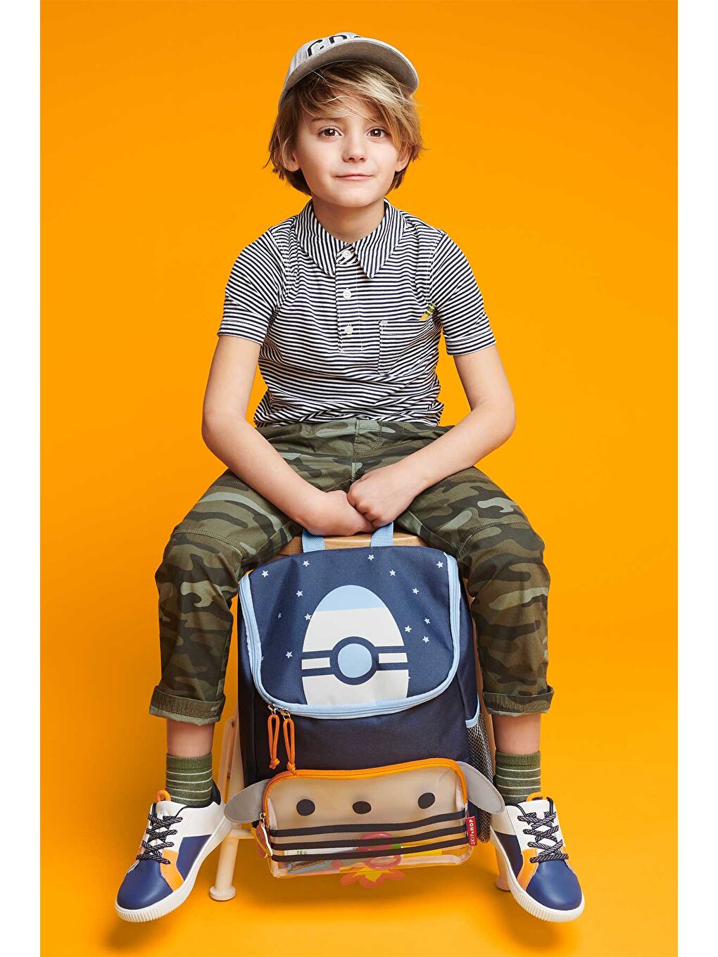 Karışık Çocuk Büyük Boy Sırt Çantası Roket-1