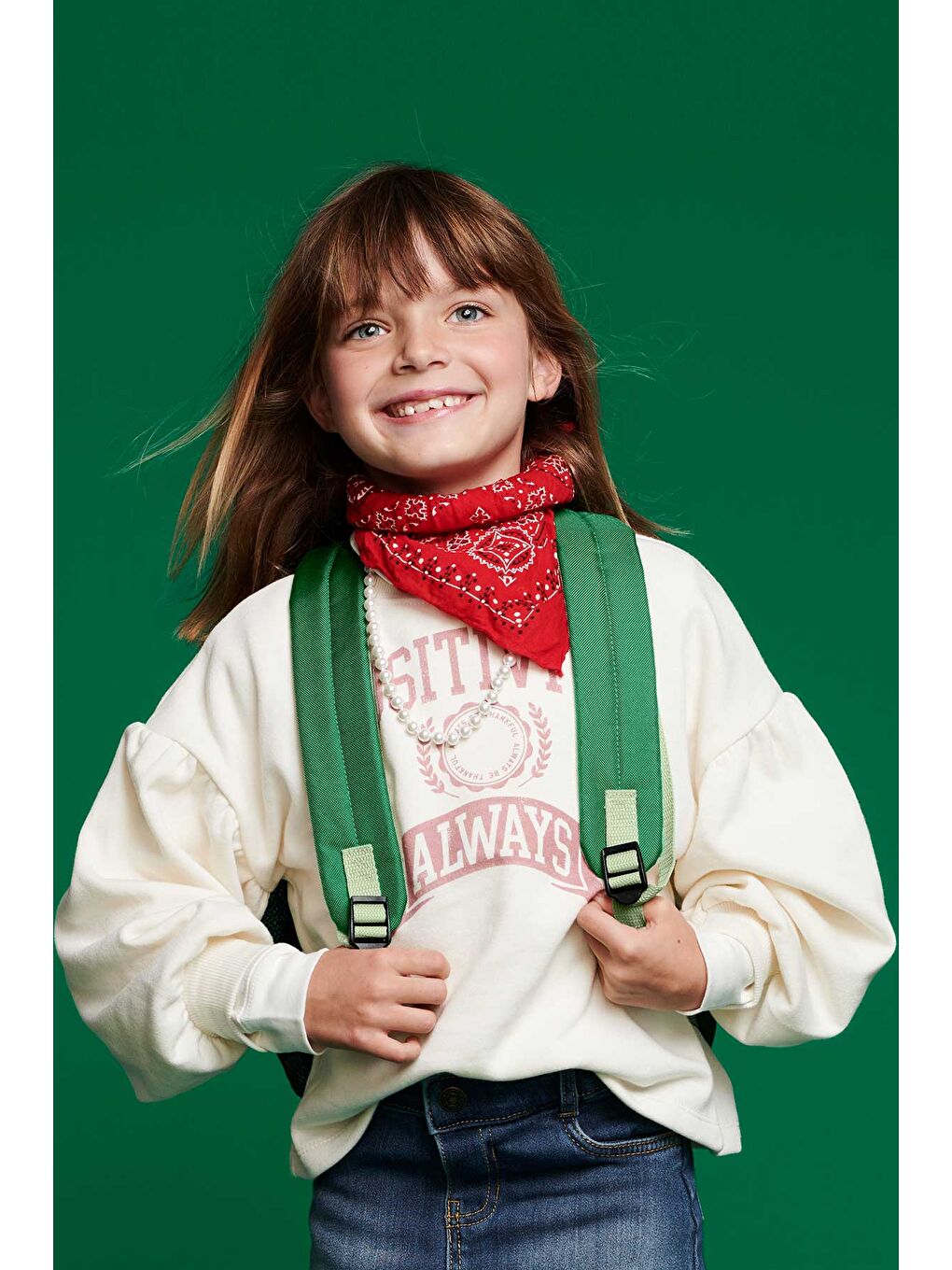 Karışık Çocuk Büyük Boy Sırt Çantası Çilek-6