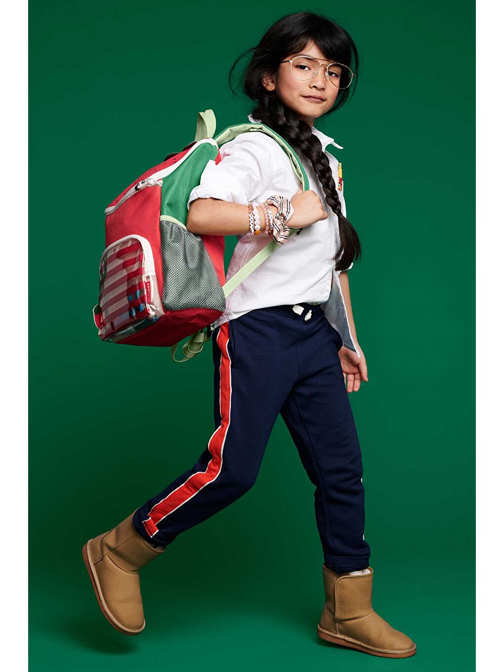 Karışık Çocuk Büyük Boy Sırt Çantası Çilek-7