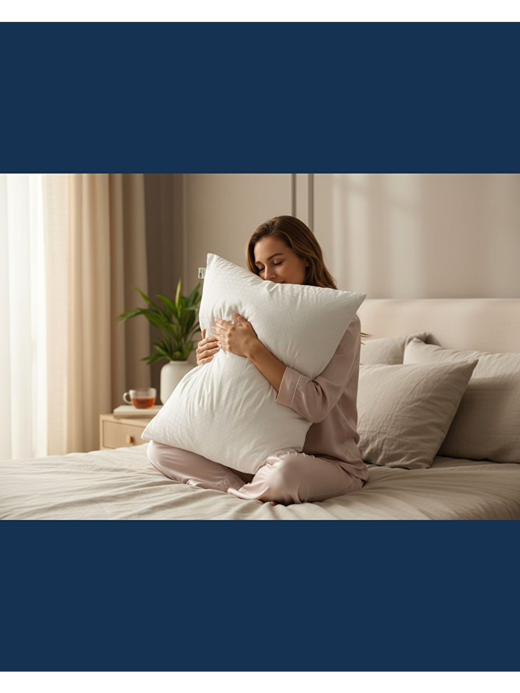 Beyaz Solivane Otel Tipi Lüks Yastık | Elit Pamuk Nano Yastık 1300gr 230TC | Queen Size 60x80-1