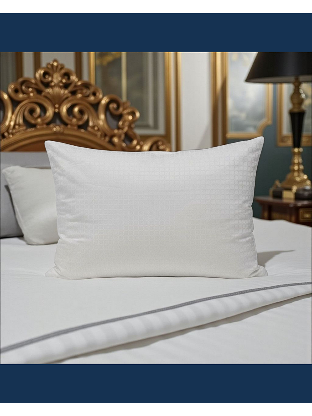 Beyaz Solivane Otel Tipi Lüks Yastık | Elit Pamuk Nano Yastık 1300gr 230TC | Queen Size 60x80-2