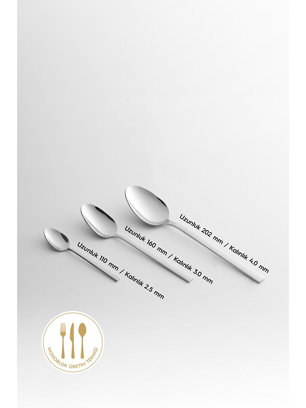 Gri Dalyan Sade 6 Kişilik 30 Parça Kutulu Çatal Kaşık Takımı-5