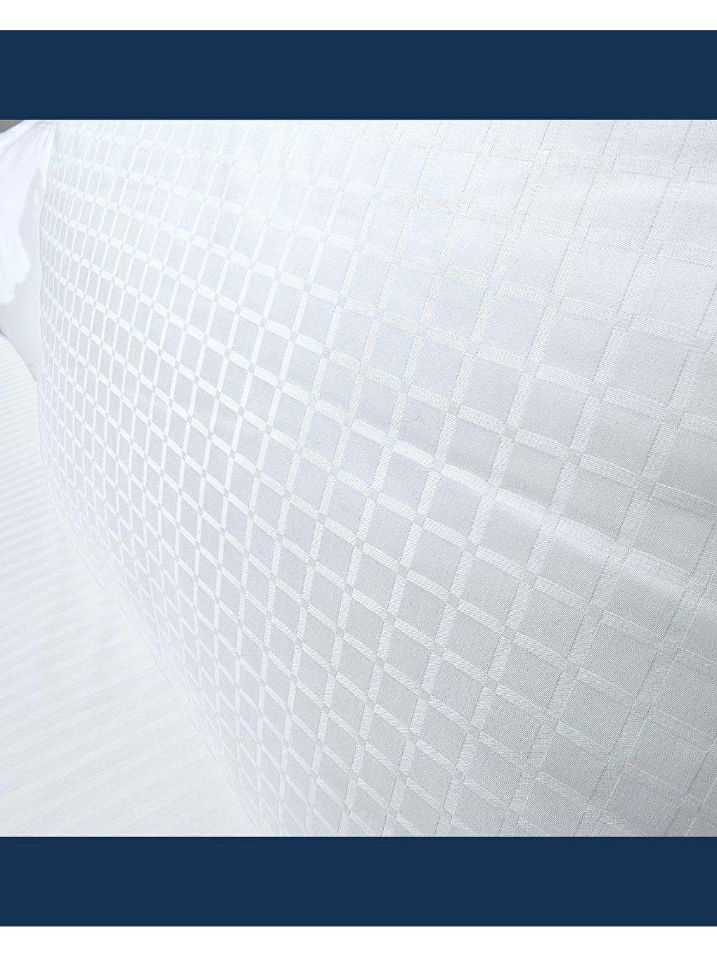 Beyaz Solivane Otel Tipi Lüks Yastık | Elit Pamuk Nano Yastık 1300gr 230TC | Queen Size 60x80-7