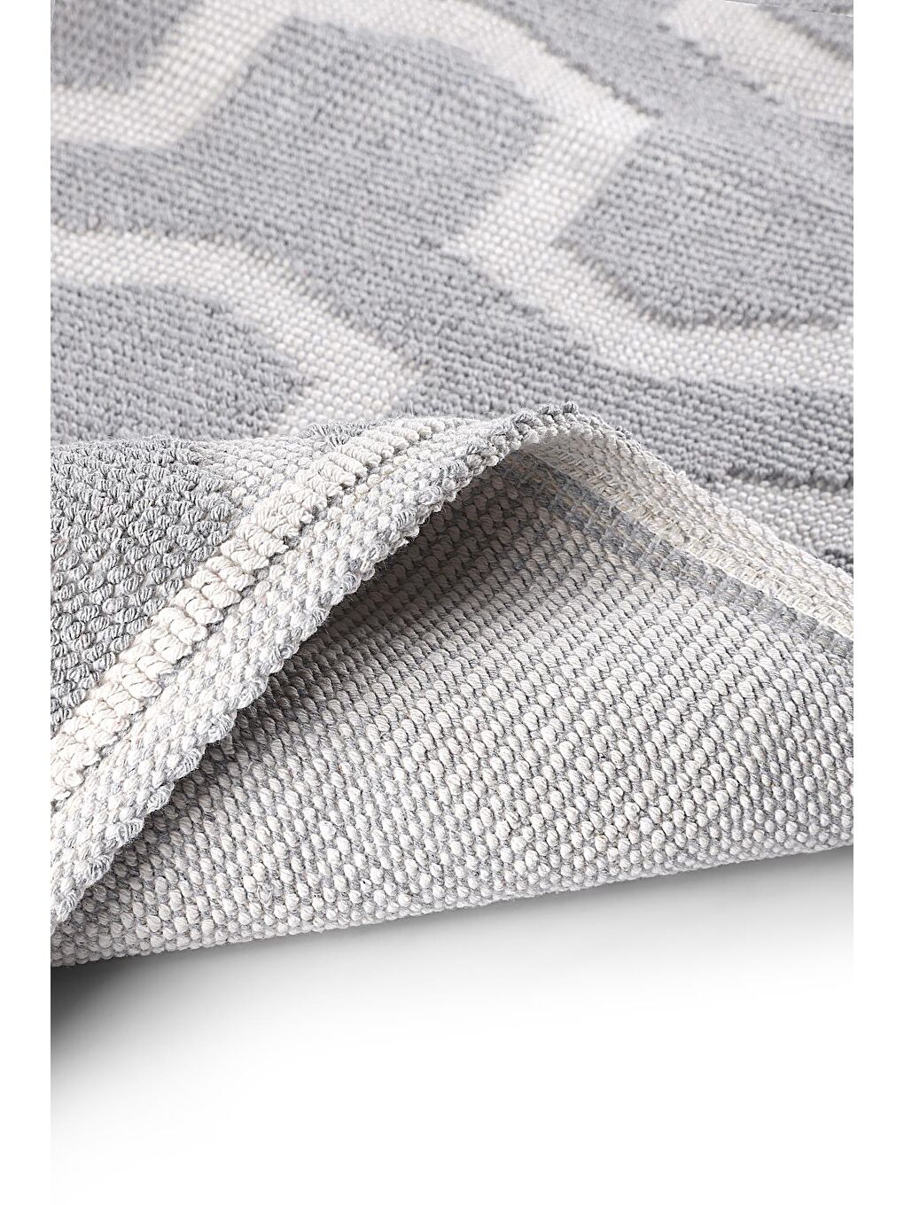 Gri Dome Bukle Doğal Pamuklu 2'li Banyo Paspas Seti 60X100+50X60 CM - GRİ-4