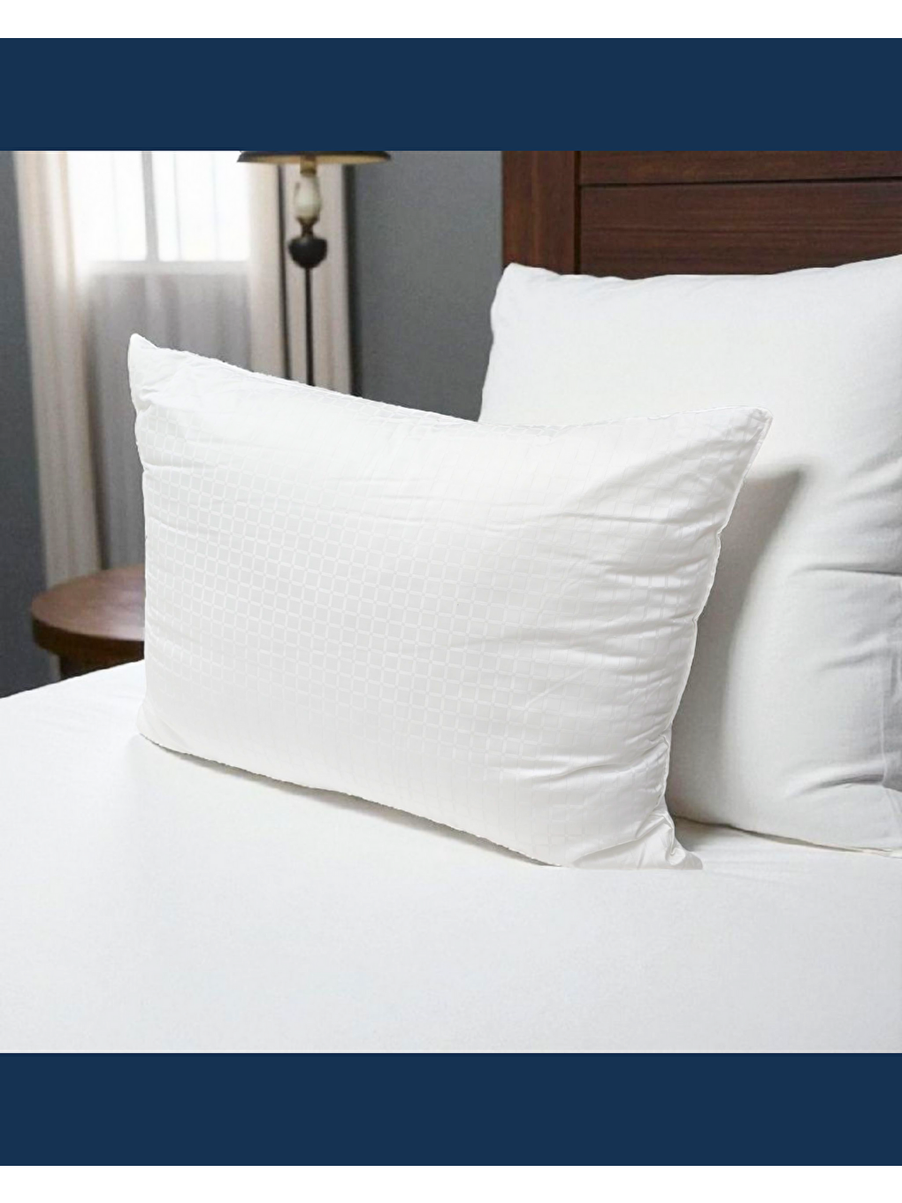 Beyaz Solivane Otel Tipi Lüks Yastık | Elit Pamuk Nano Yastık 1300gr 230TC | Queen Size 60x80-9