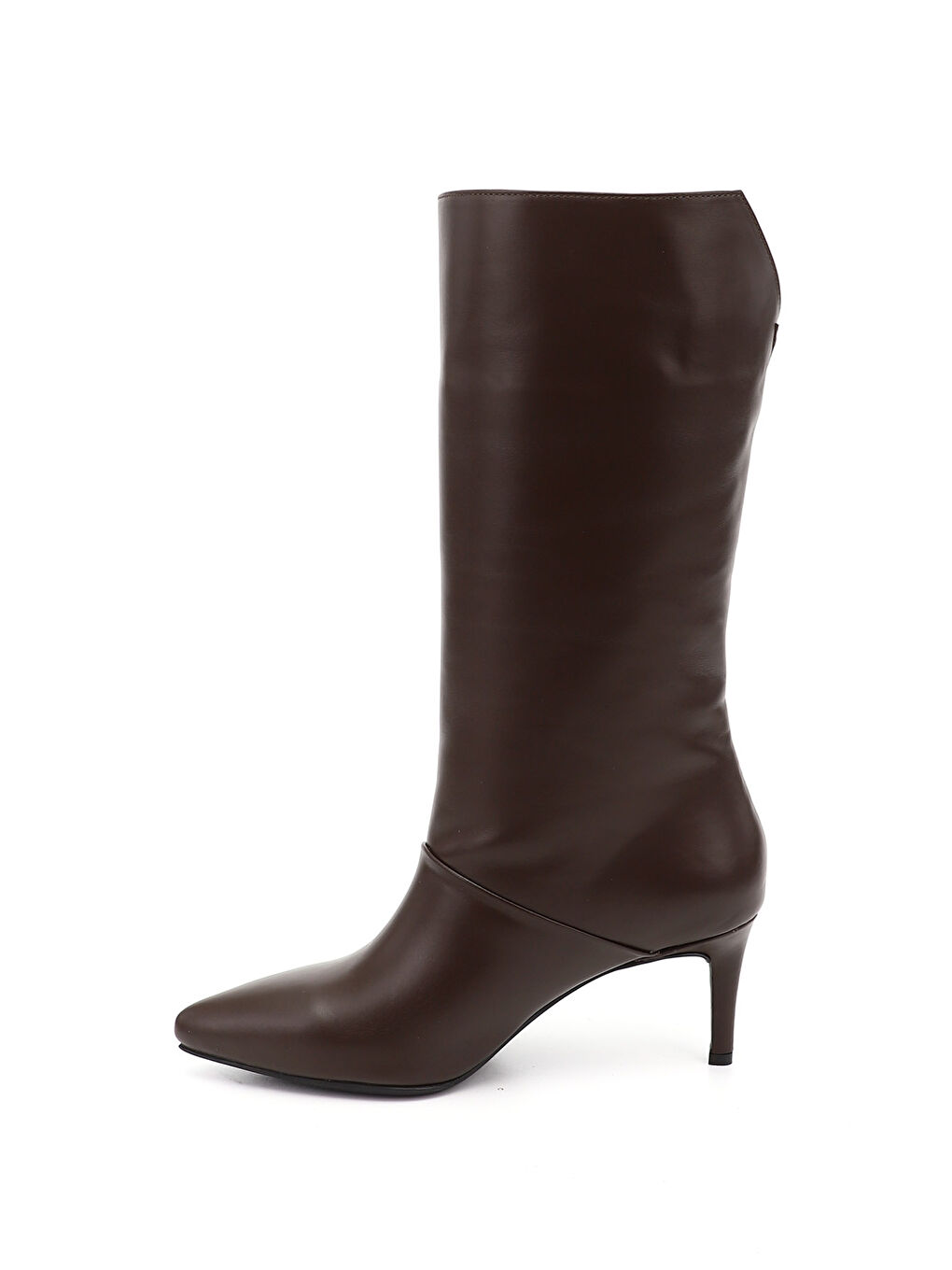 Kahverengi Kadın AÇIK KAHVERENGİ Platinum Fermuarlı İnce Topuklu Hakiki Deri Çizme-2