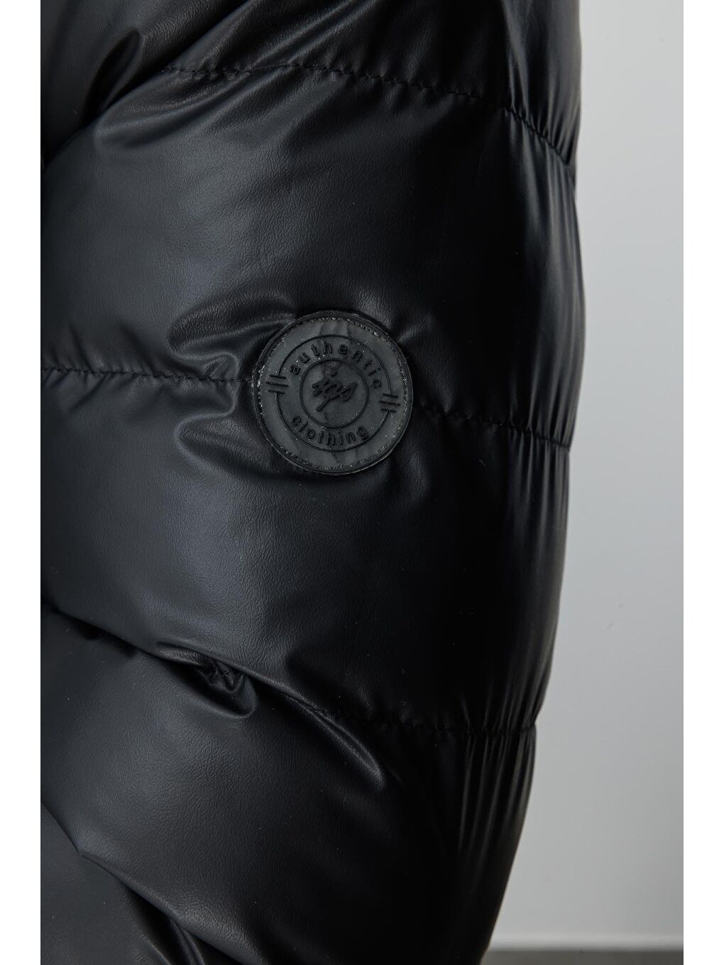 Erkek Siyah Şişme Mont-4