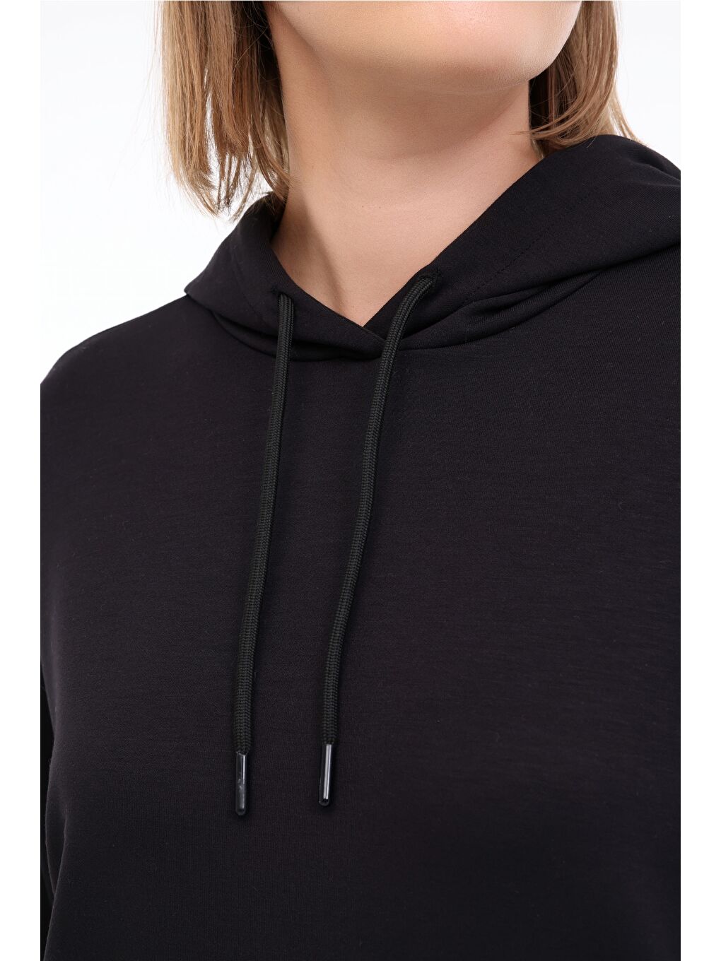 WL ILSE 17BT231 5FX Siyah Kadın Sweatshirt-3