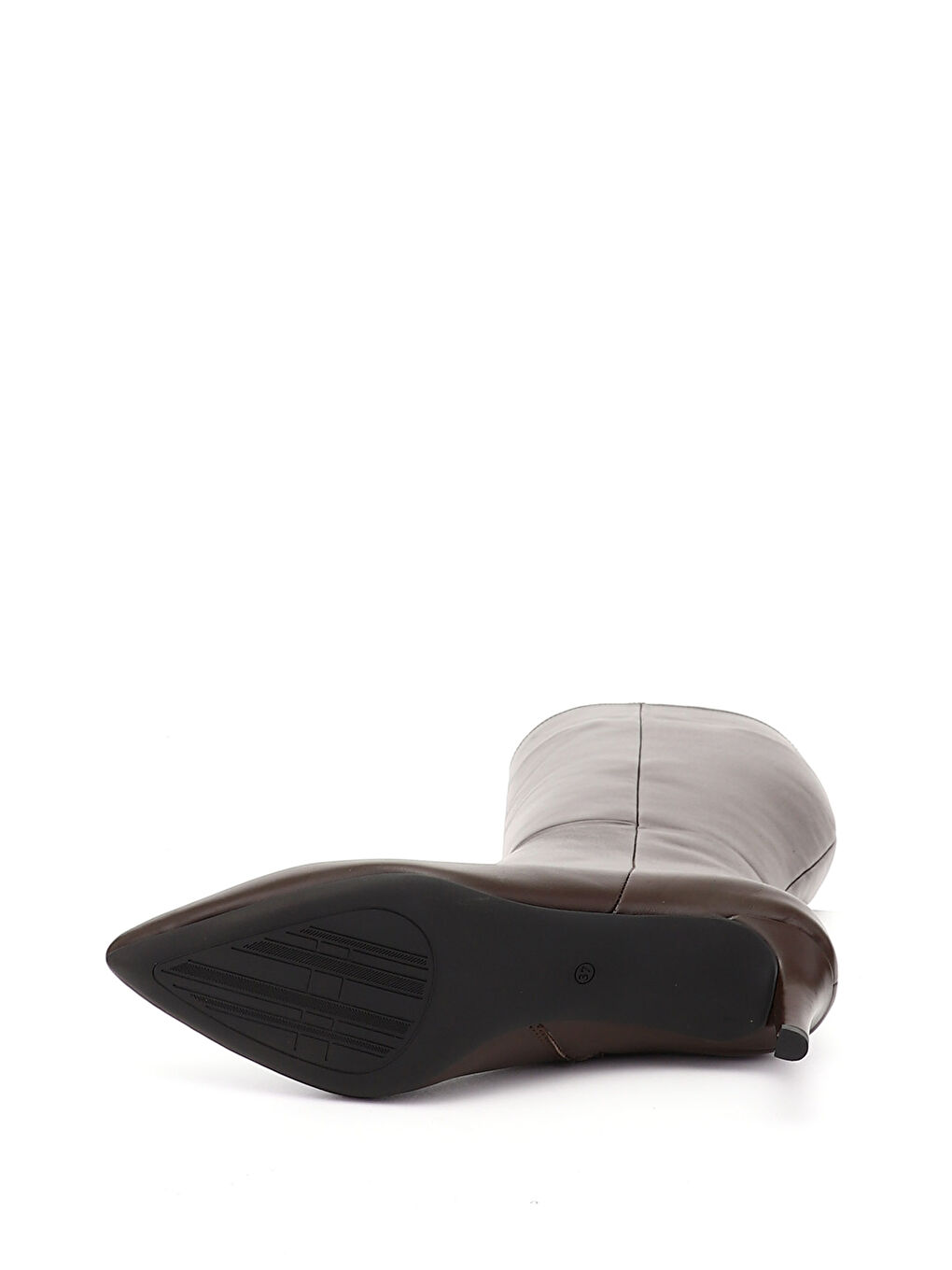 Kahverengi Kadın AÇIK KAHVERENGİ Platinum Fermuarlı İnce Topuklu Hakiki Deri Çizme-3