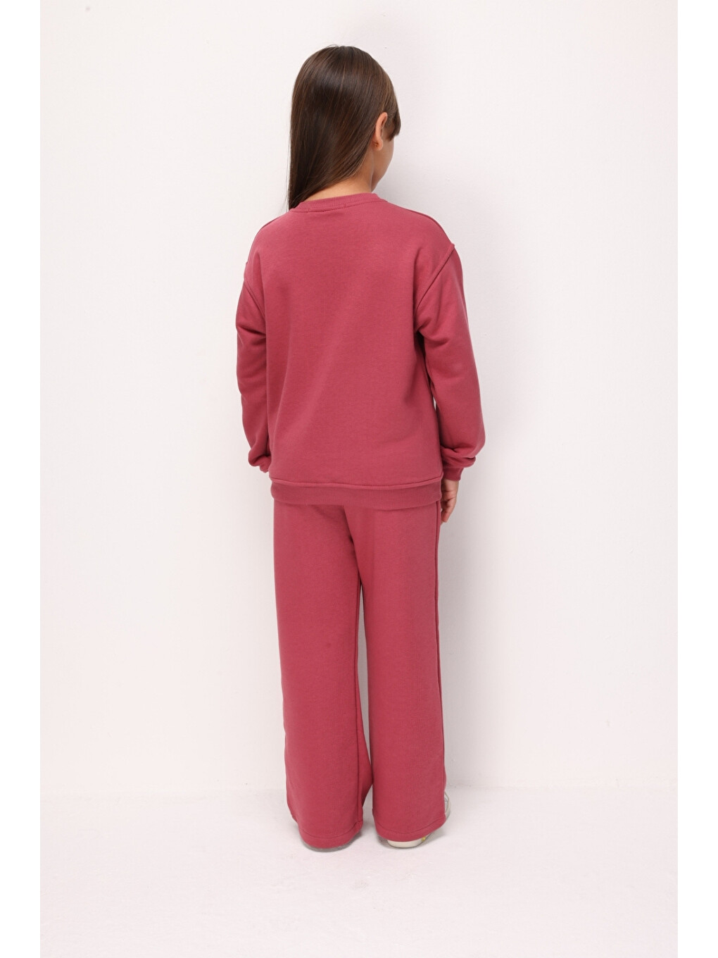 Pembe Gülkurusu Mottolu Kız Çocuk Eşofman Takımı - Aria-3